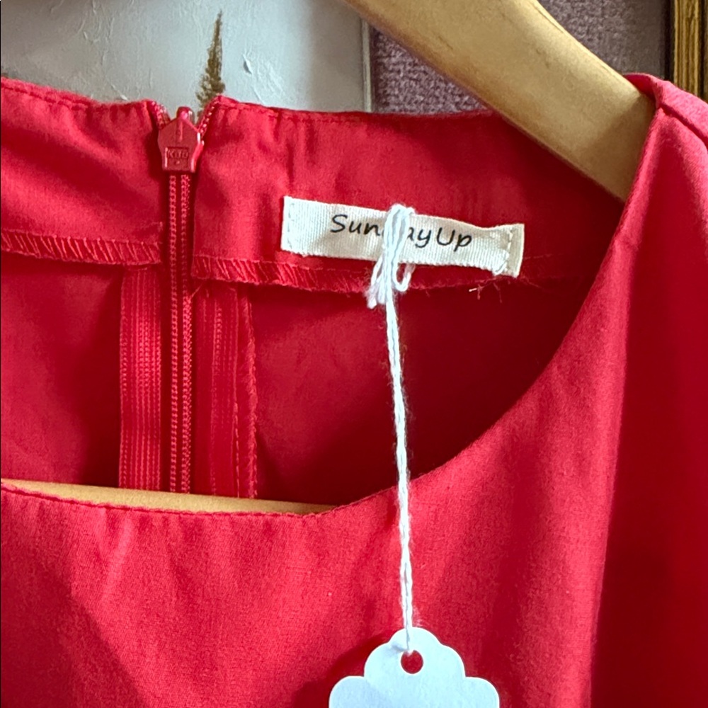 Sunday Up Red Ruffled Dress - Picture 2 of 3